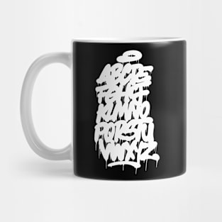 Graffiti Alphabet #5 white Mug